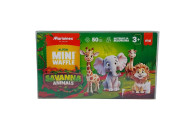 MARIOINEX KLOCKI WAFFLE SAVANNA ANIMALS 50 ELEM