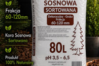 Kora Sosnowa Gruba Ozdobna 60-120 80L