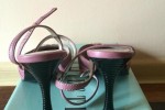 Buty damskie skóra r.35 lila róż