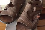 Sandały buty męskie skóra brązowe r.43