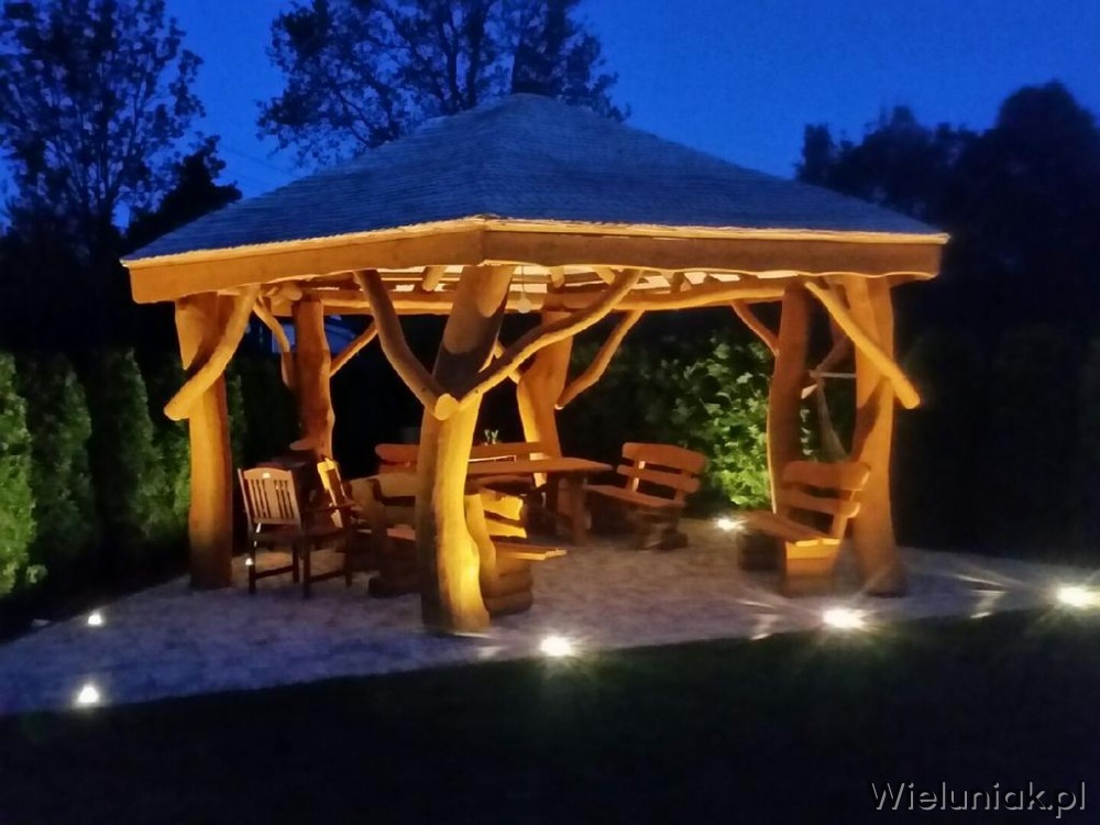 Altana z bali altany ogrodowe drewniane drewna sieradzak.pl Altanki z bali
